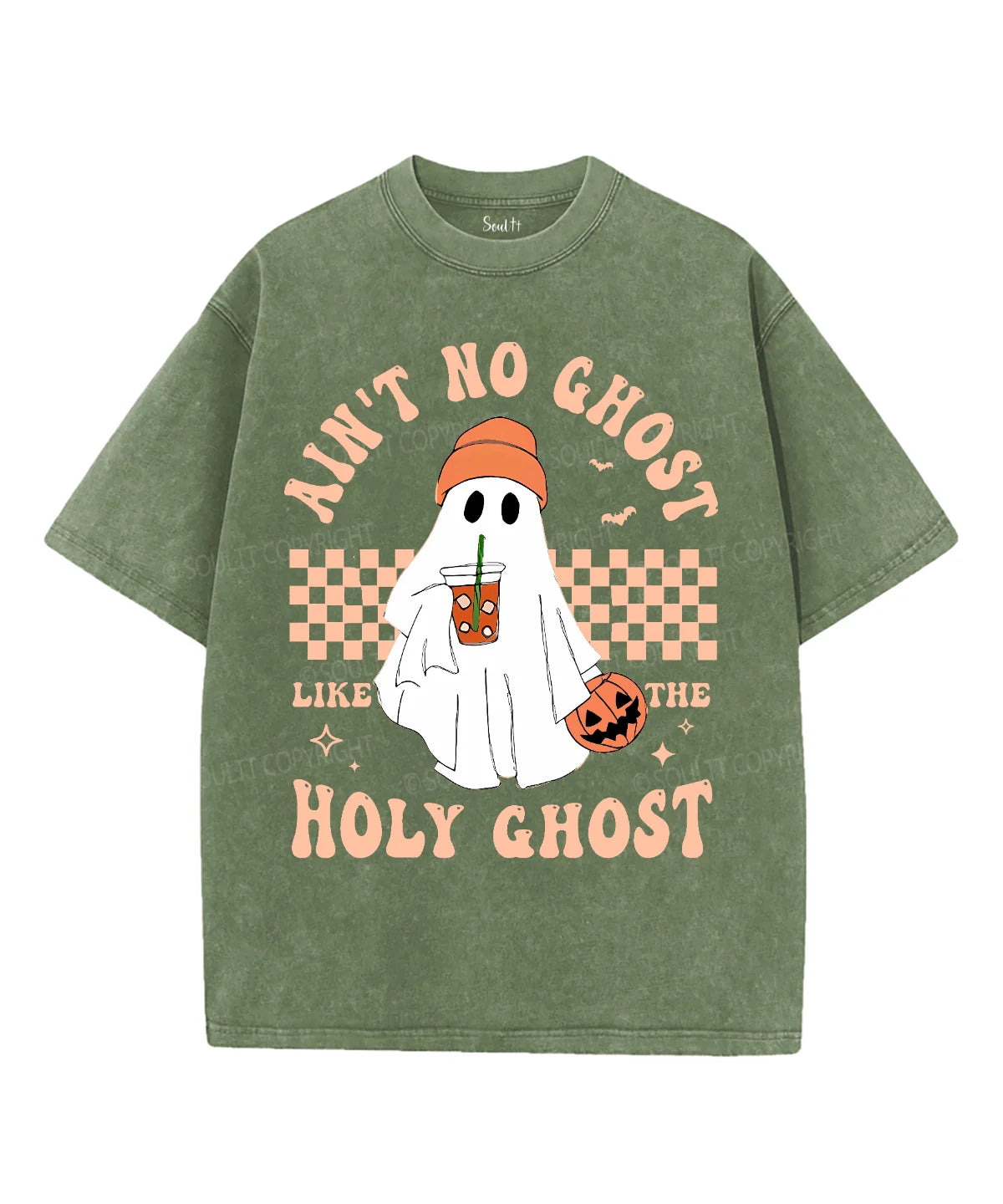 Ain't No Ghost Like The Holy Ghost Unisex Washed Christian T-shirt