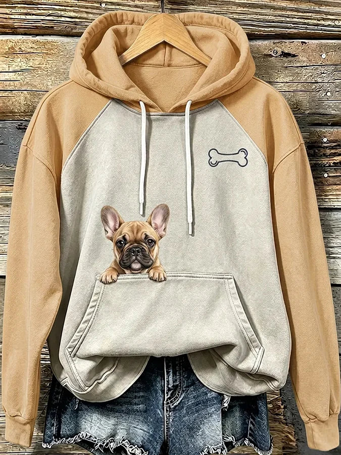 Women's Dog Printed Sweatshirt