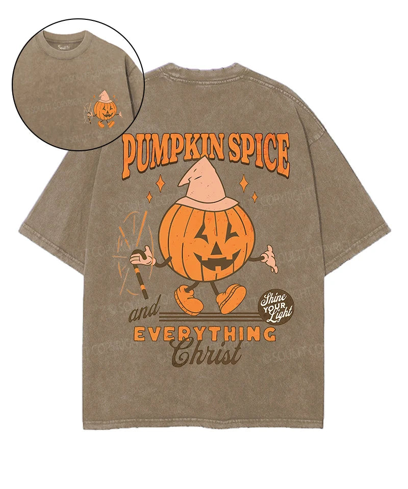 Pumpkin Spice Double Sided Unisex Washed Christian T-shirt