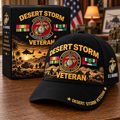 🏆Last Day Promo: 45% OFF! 🏜️Desert Storm Veteran Tribute Cap （1991–2026 -35TH ANNIVERSARY）