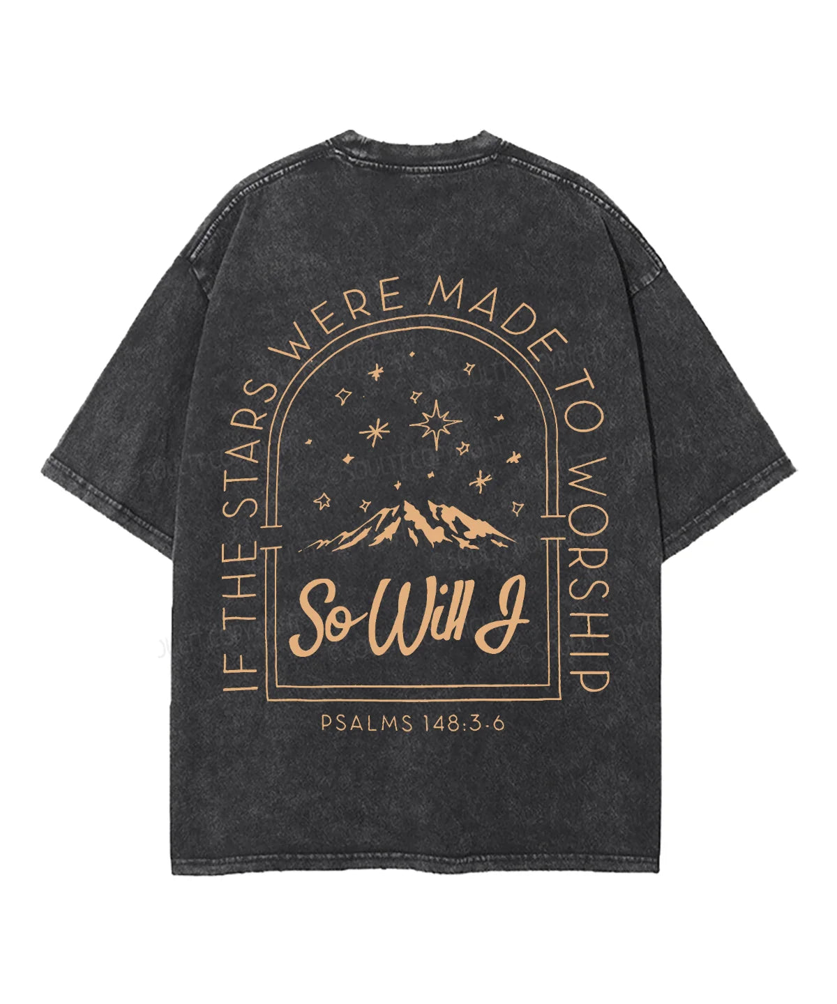 If The Stars Were Made Double Sided Unisex Washed Christian T-shirt