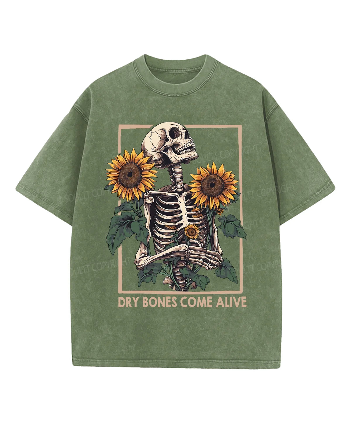 Dry Bones Come Alive Washed Christian T-shirt