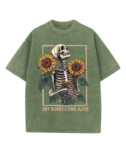 Dry Bones Come Alive Washed Christian T-shirt