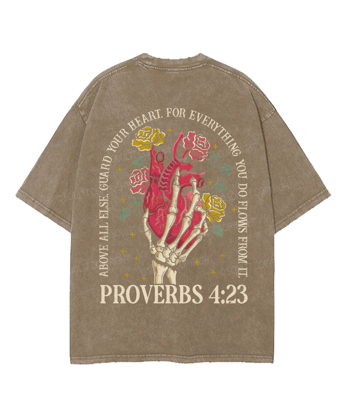 Guard Your Heart Double Sided Unisex Washed Christian T-shirt