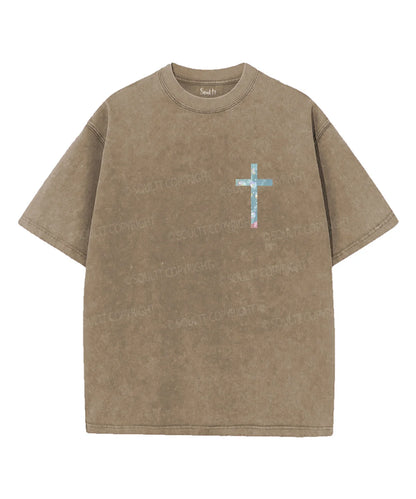 I Will Be With You Double Sided Unisex Washed Christian T-shirt