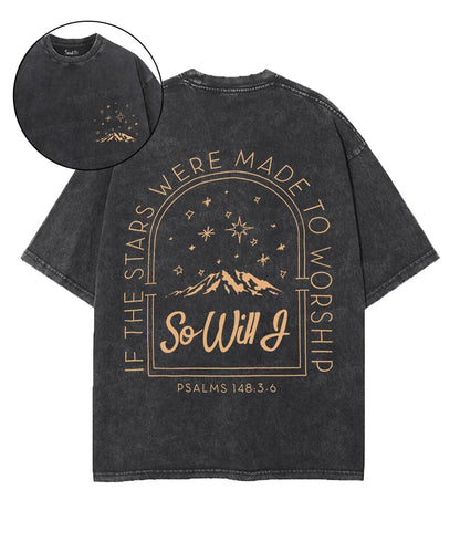 If The Stars Were Made Double Sided Unisex Washed Christian T-shirt