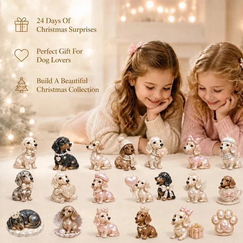 2026 Pearl Dachshund Christmas Advent Calendar