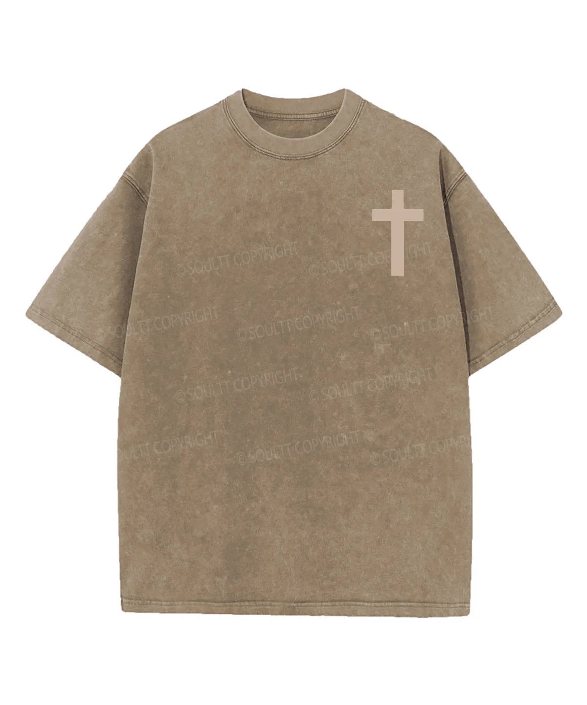 His Mercies Are New Double Sided Washed Christian T-shirt