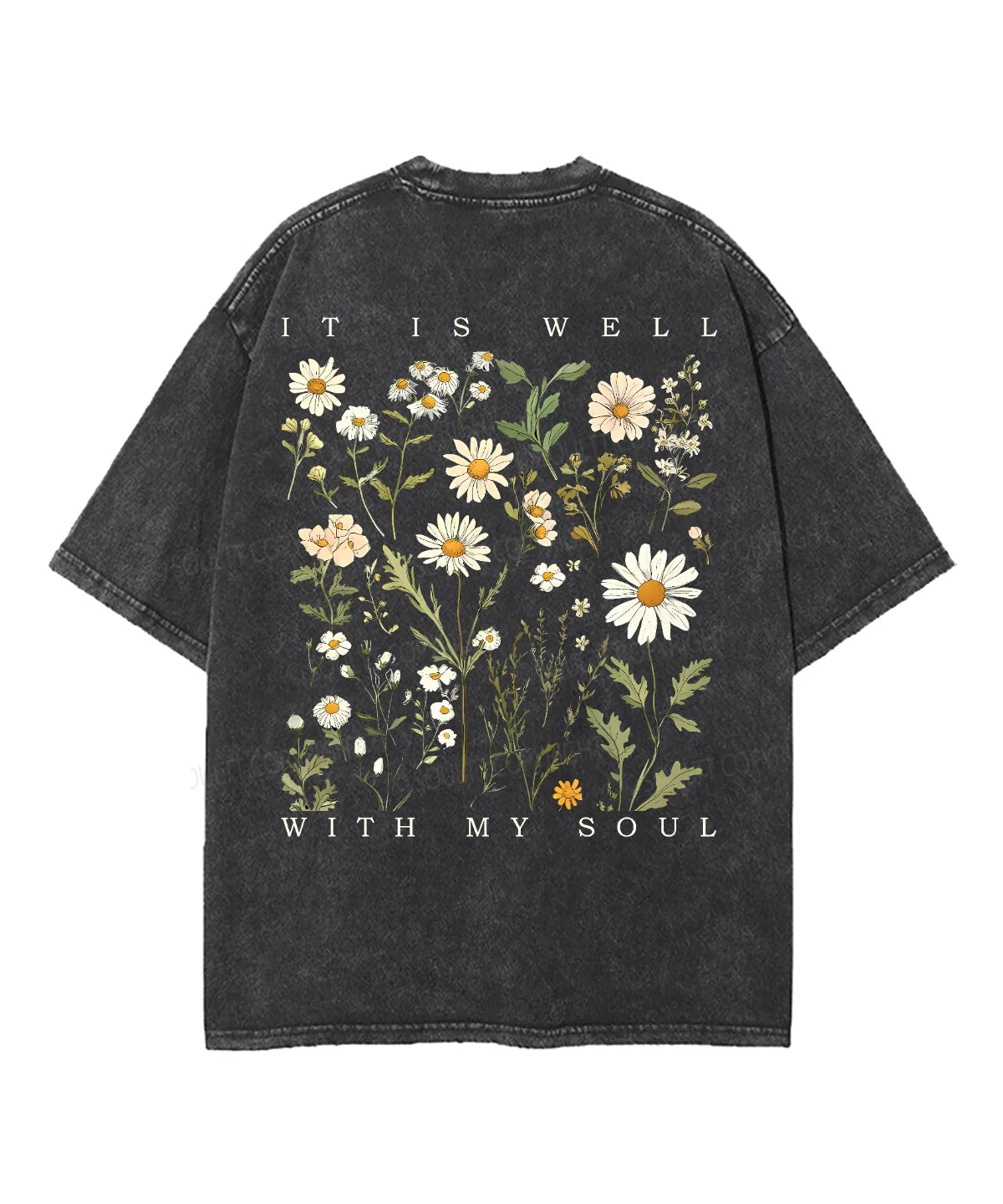 It Is Well With My Soul Double Sided Unisex Washed Christian T-shirt