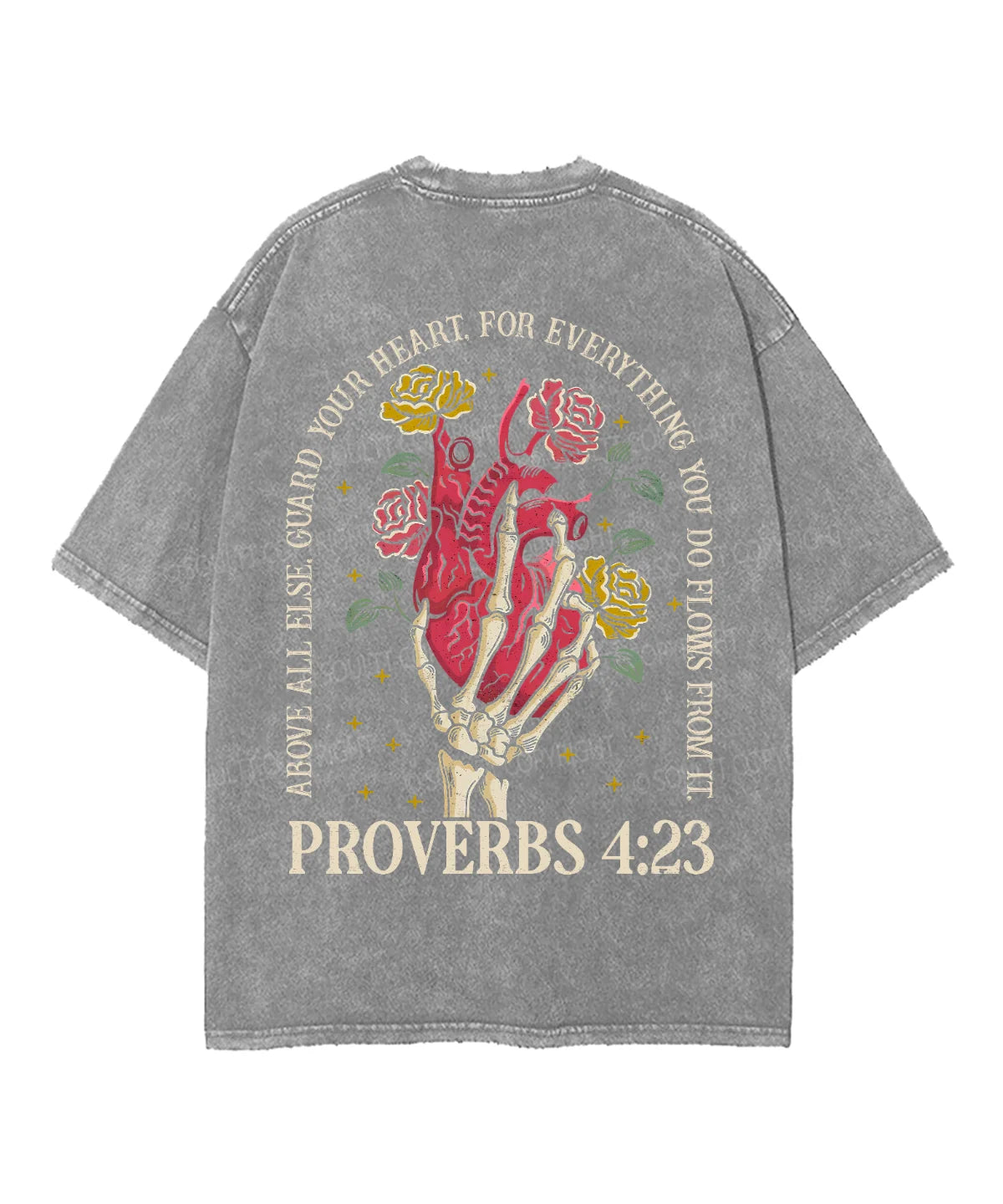 Guard Your Heart Double Sided Unisex Washed Christian T-shirt