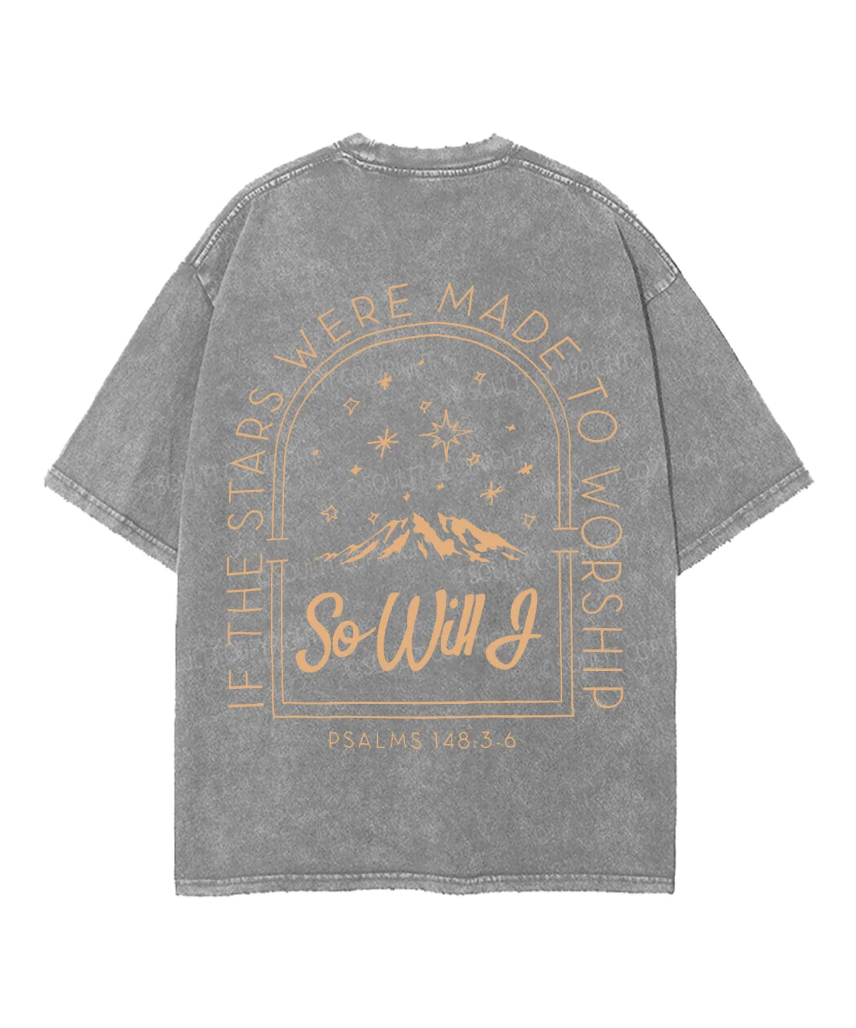 If The Stars Were Made Double Sided Unisex Washed Christian T-shirt