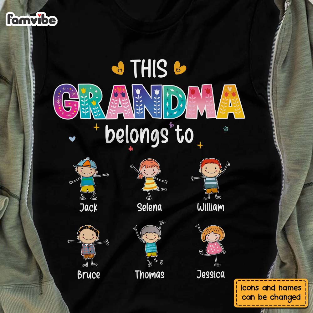 Personalized This Grandma Belongs To Shirt - Hoodie - Sweatshirt 24066