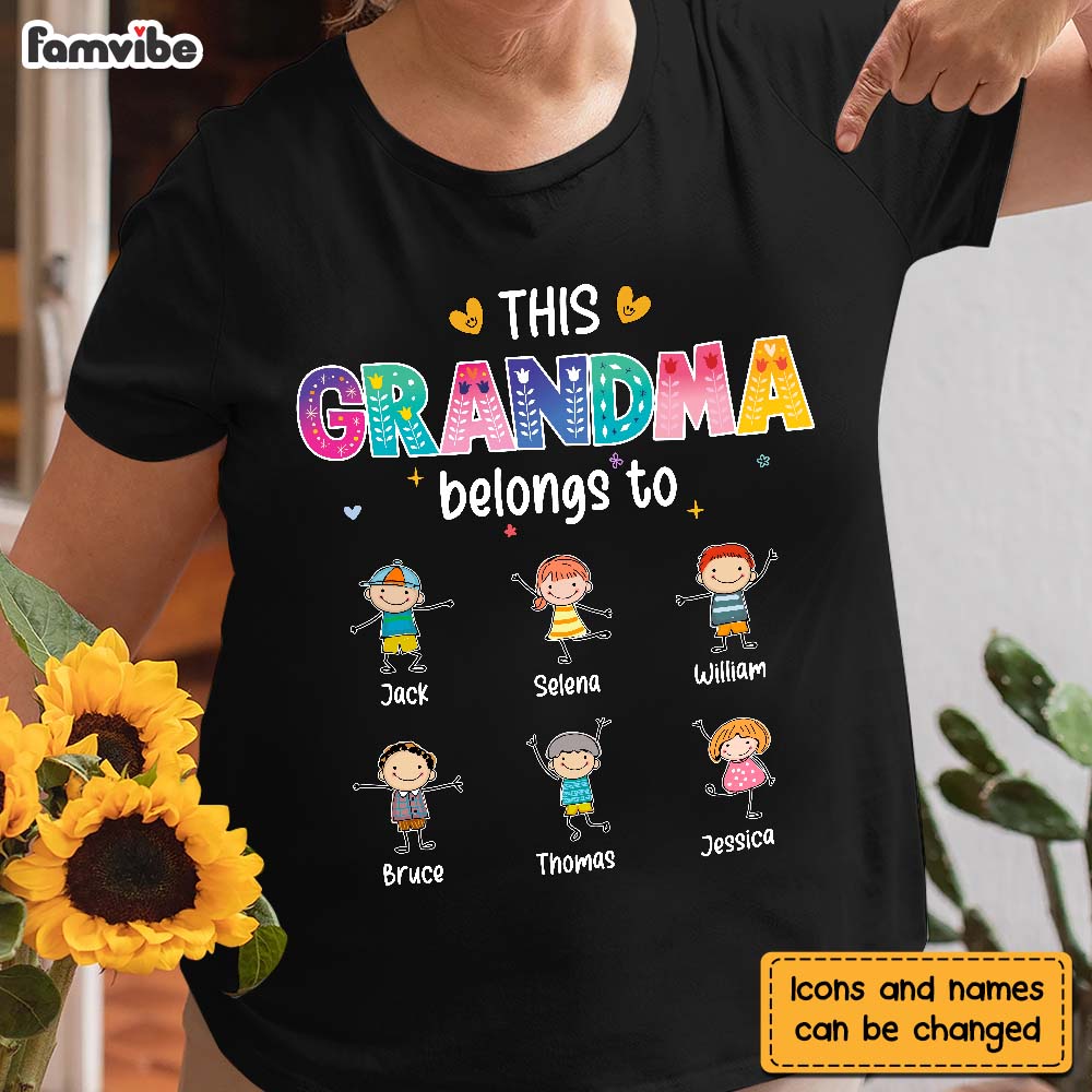 Personalized This Grandma Belongs To Shirt - Hoodie - Sweatshirt 24066