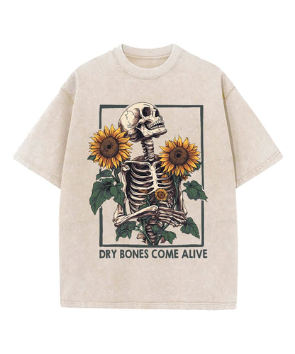 Dry Bones Come Alive Washed Christian T-shirt