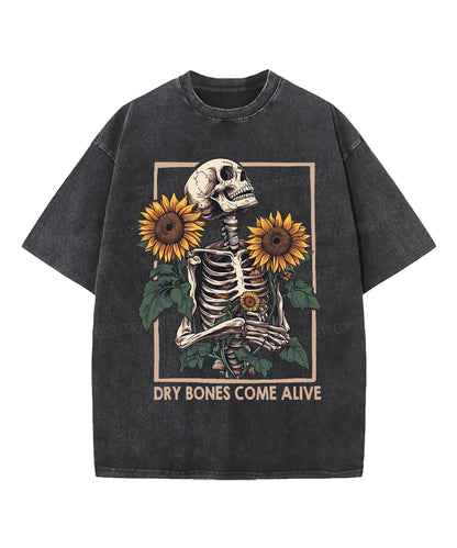 Dry Bones Come Alive Washed Christian T-shirt