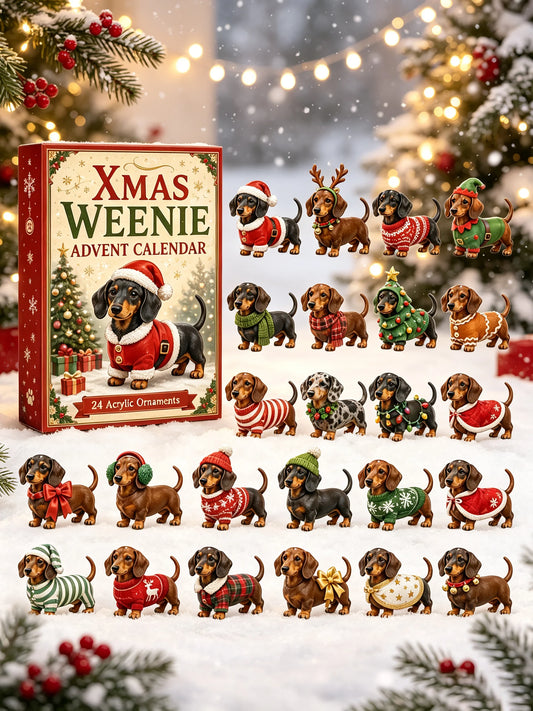 2026 Christmas Dachshund Advent Calendar Blind Box