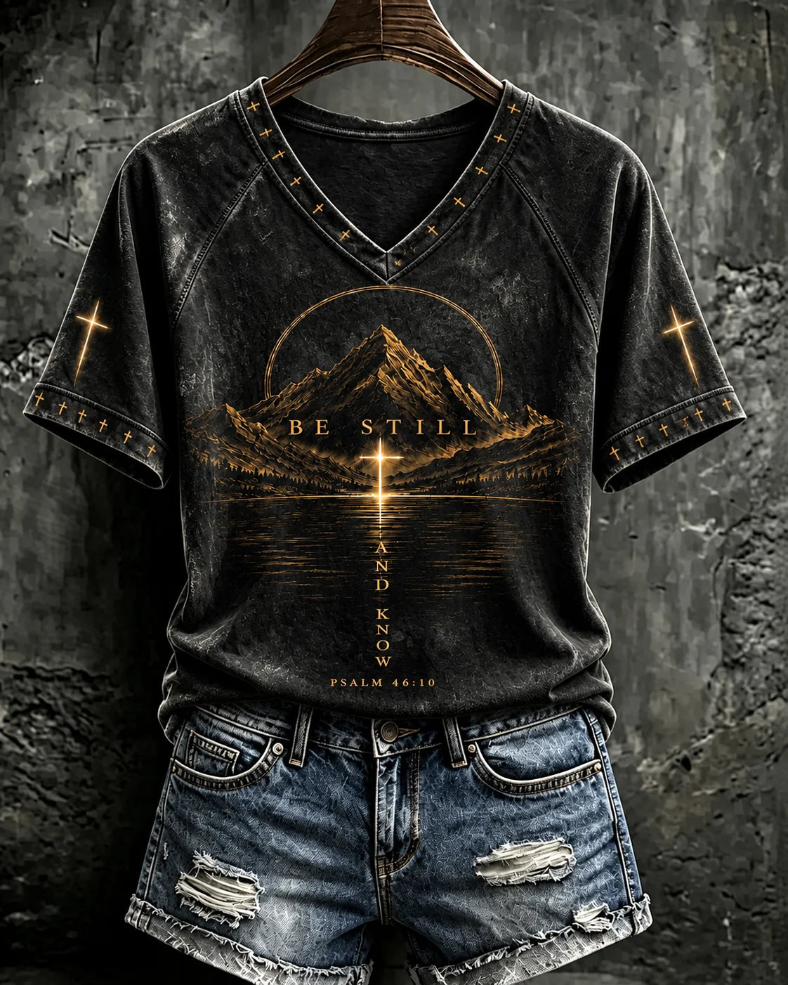Women'S Be Still And Know Print T-Shirt