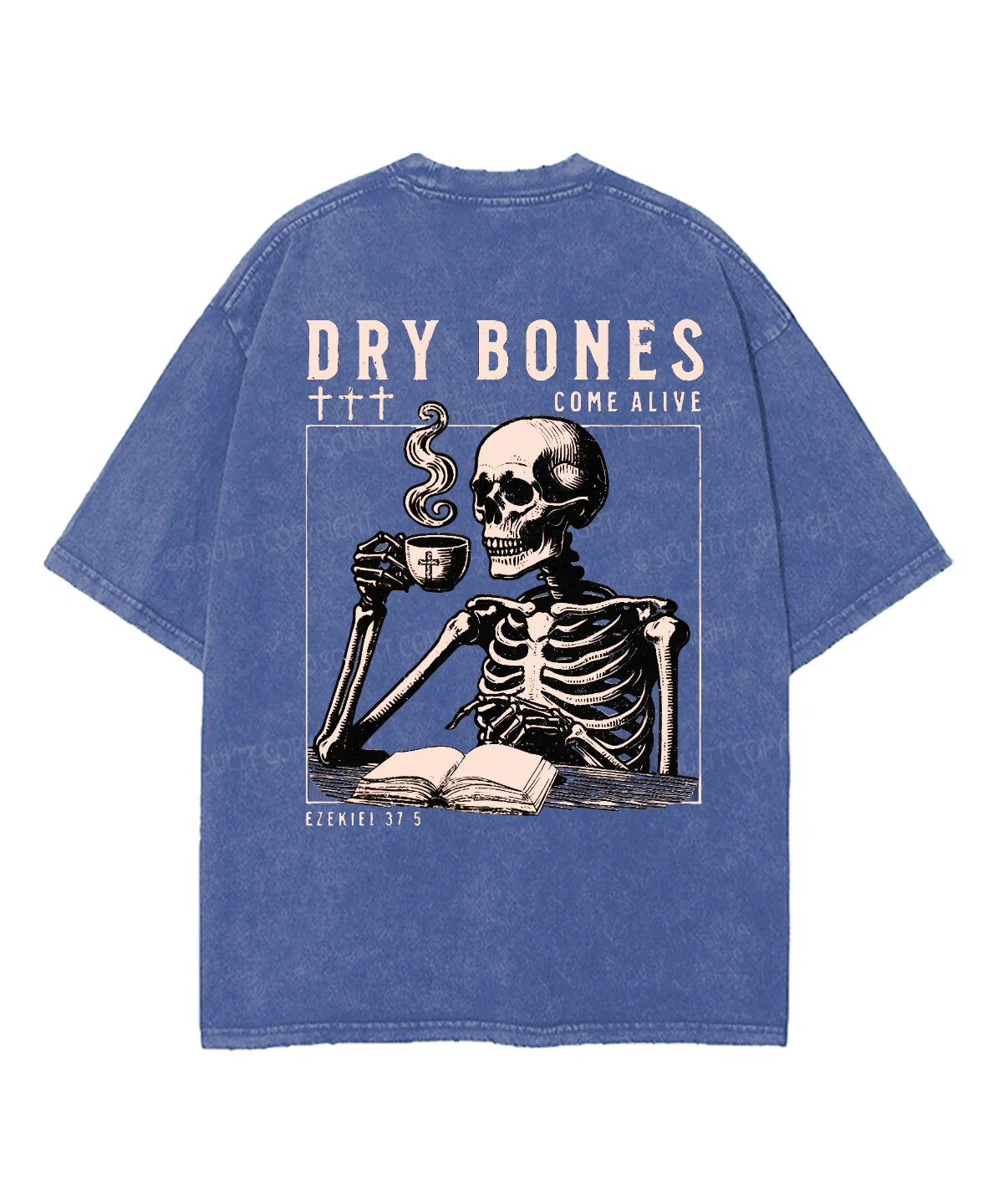 Dry Bones Double Sided Unisex Washed Christian T-shirt