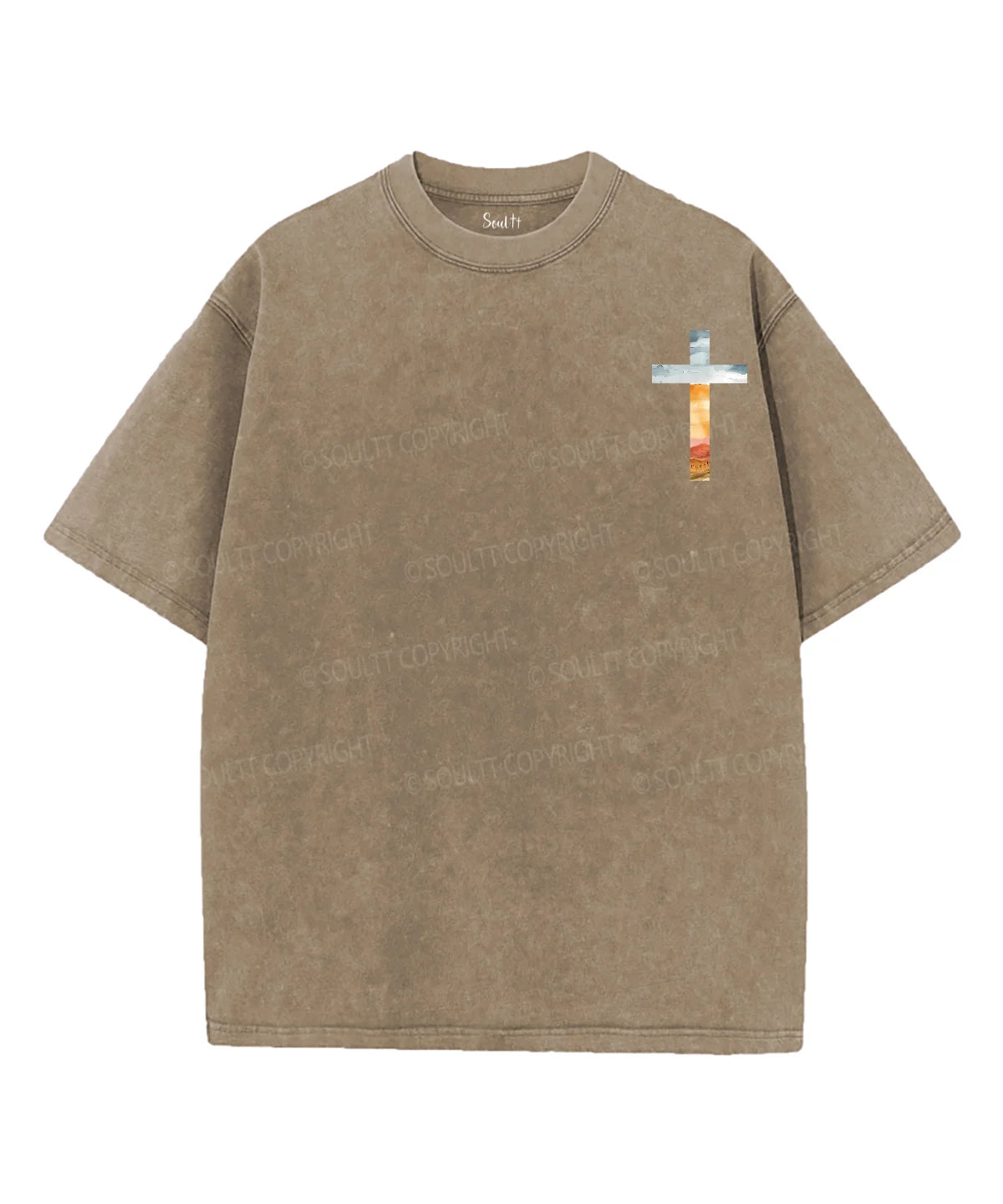 His Mercies Are New Double Sided Unisex Washed Christian T-shirt