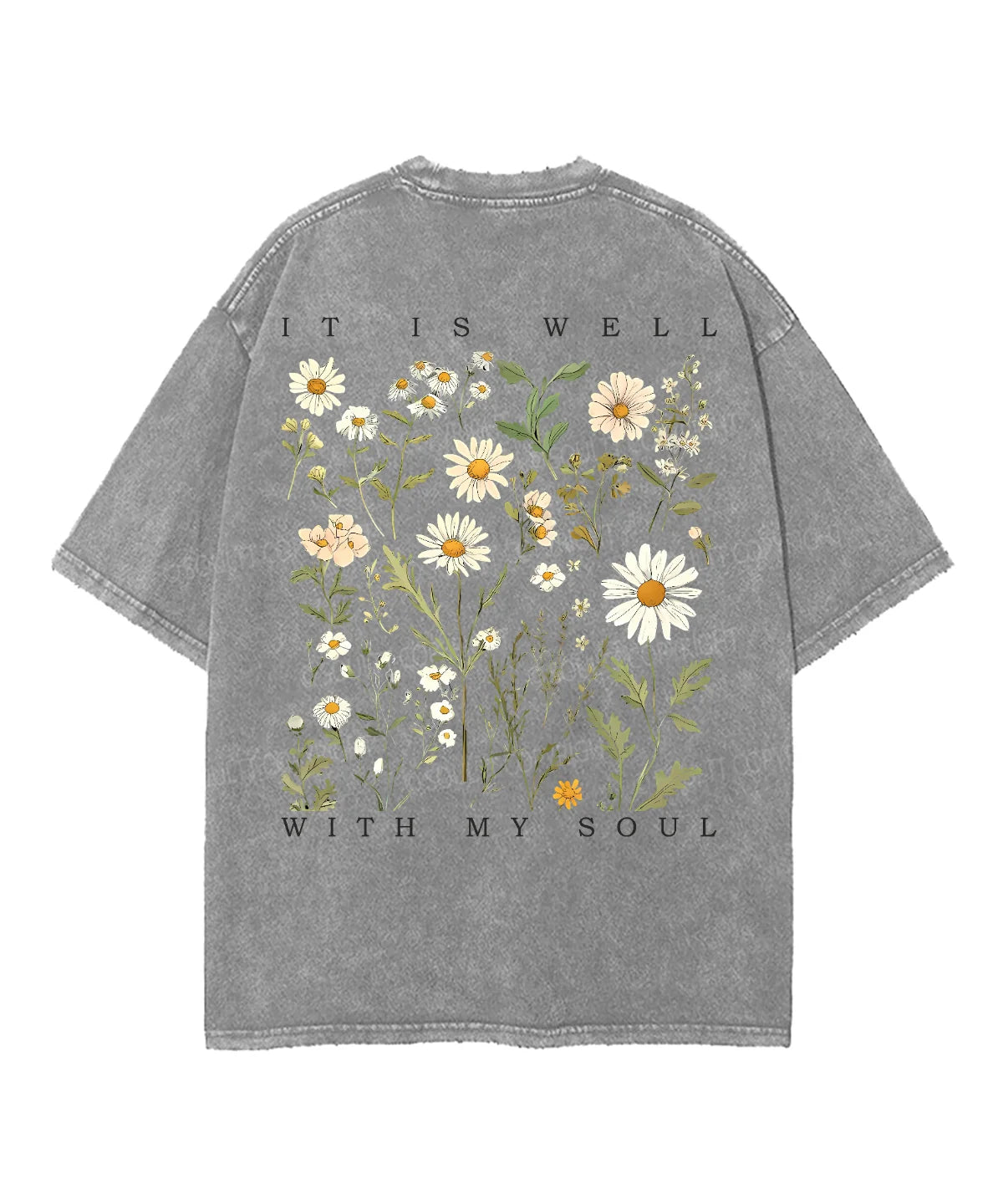 It Is Well With My Soul Double Sided Unisex Washed Christian T-shirt