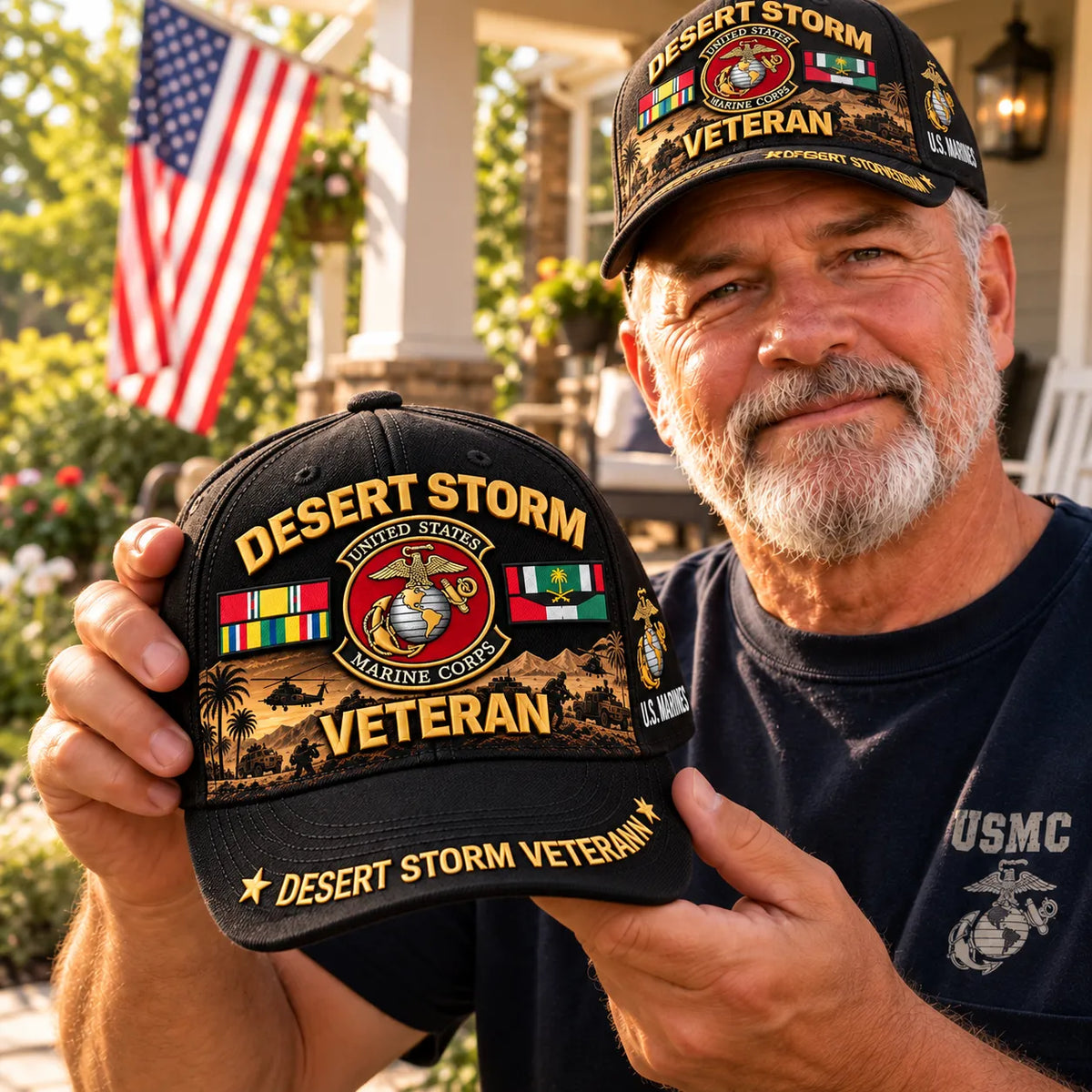 🏆Last Day Promo: 45% OFF! 🏜️Desert Storm Veteran Tribute Cap （1991–2026 -35TH ANNIVERSARY）