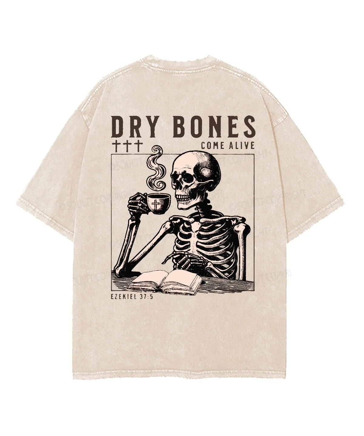 Dry Bones Double Sided Unisex Washed Christian T-shirt