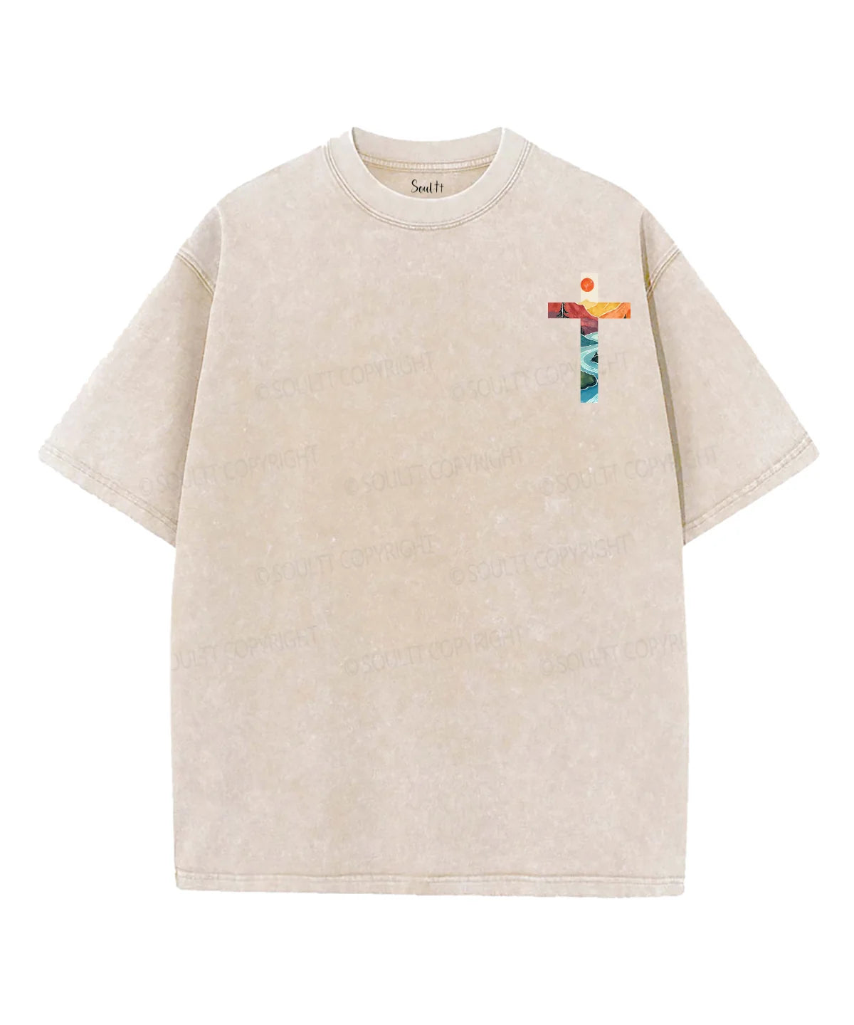 His Mercies Are New Every Morning Double Sided Unisex Washed Christian T-shirt