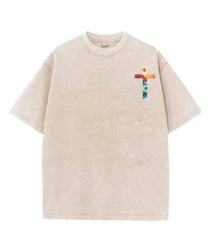 His Mercies Are New Every Morning Double Sided Unisex Washed Christian T-shirt