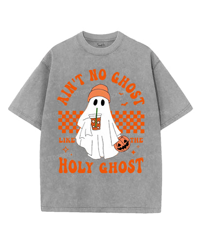 Ain't No Ghost Like The Holy Ghost Unisex Washed Christian T-shirt