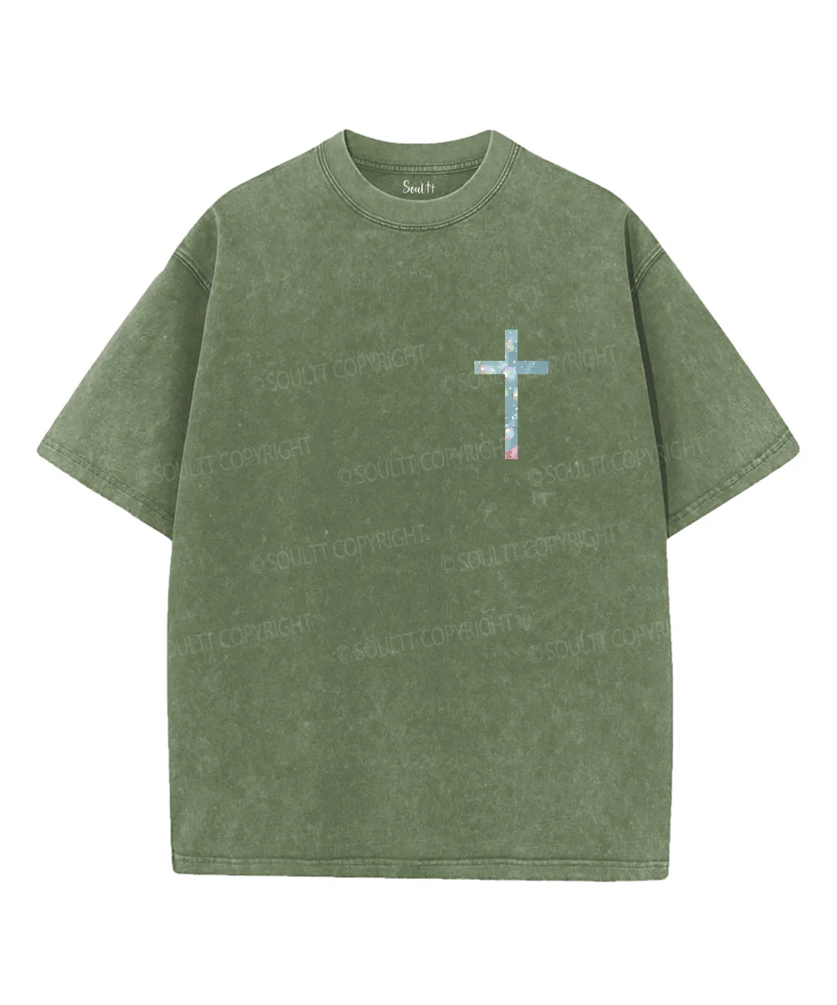I Will Be With You Double Sided Unisex Washed Christian T-shirt