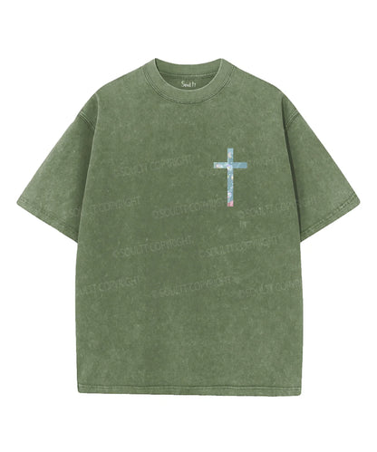 I Will Be With You Double Sided Unisex Washed Christian T-shirt