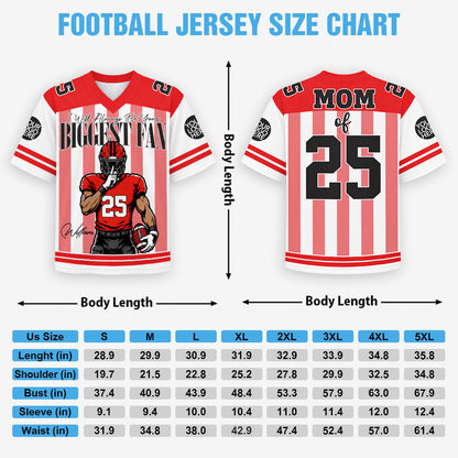 I'll Always Be Your Biggest Fan - Custom Clipart Personalized For Football Players Football Family NA04