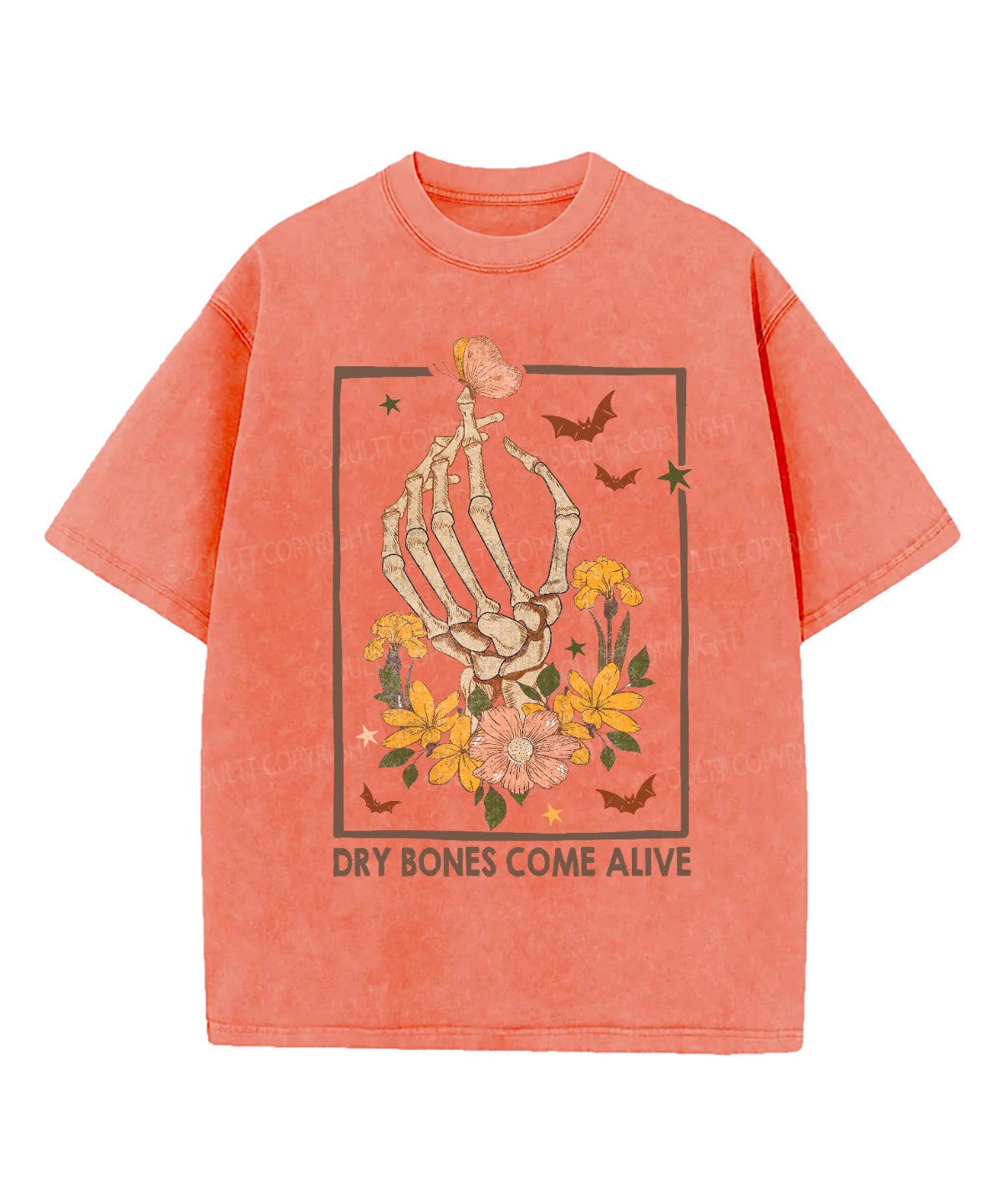 Dry Bones Come Alive Washed Christian T-shirt