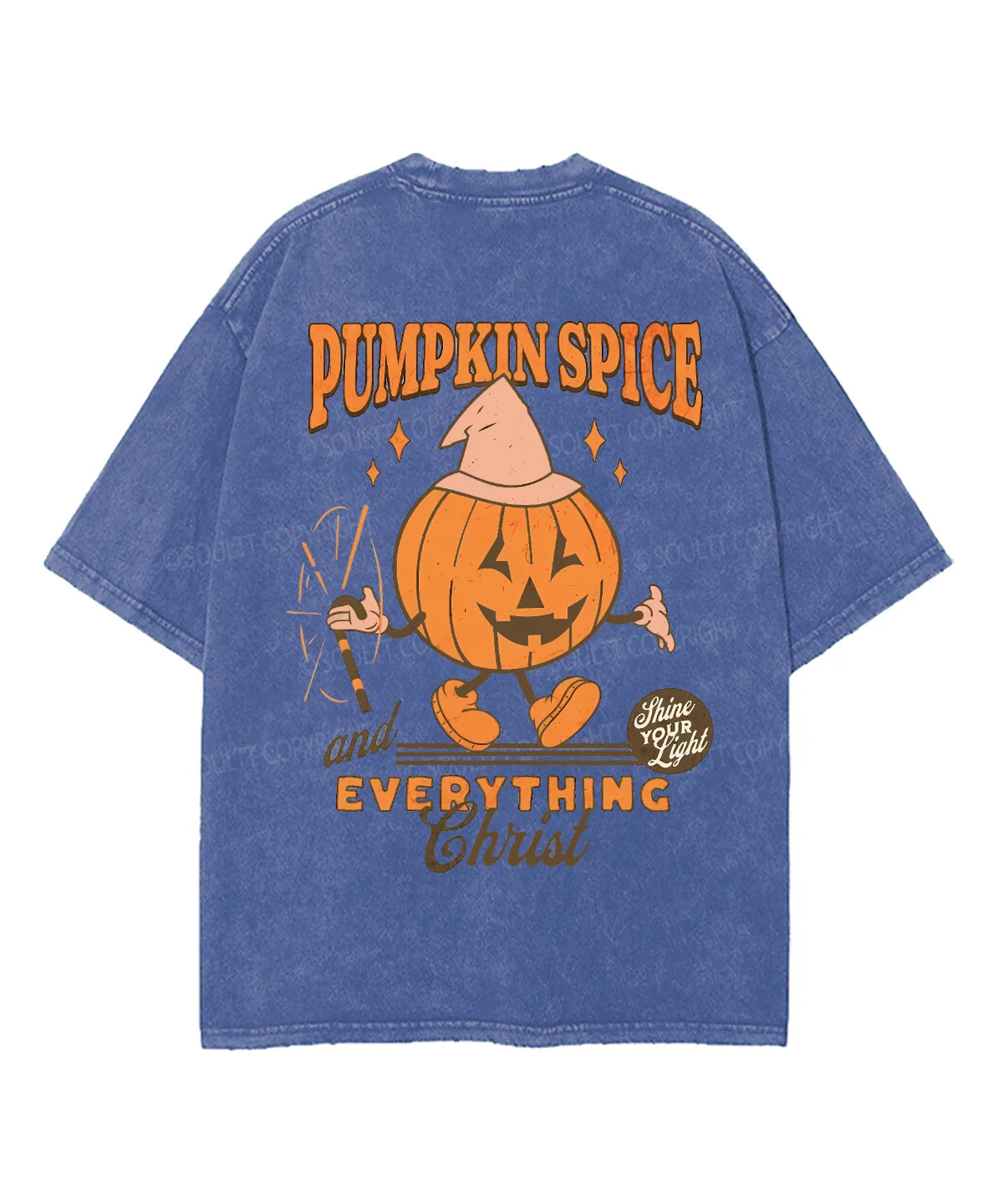 Pumpkin Spice Double Sided Unisex Washed Christian T-shirt