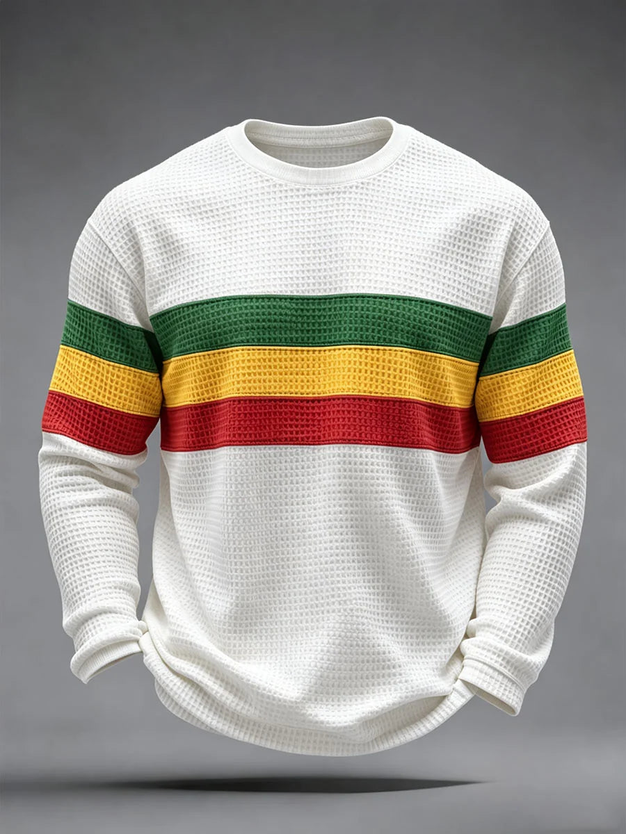 Men's Reggae Inspired  Waffle Top