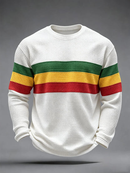 Men's Reggae Inspired  Waffle Top