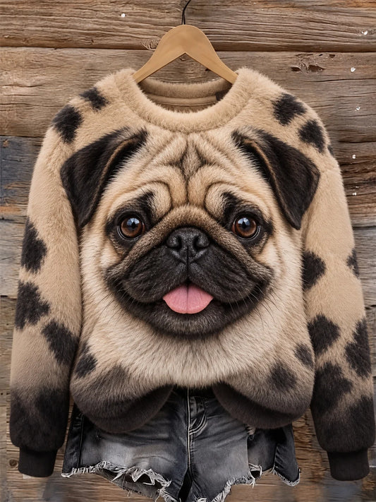 Women's Casual Animal Print Sweatshirt