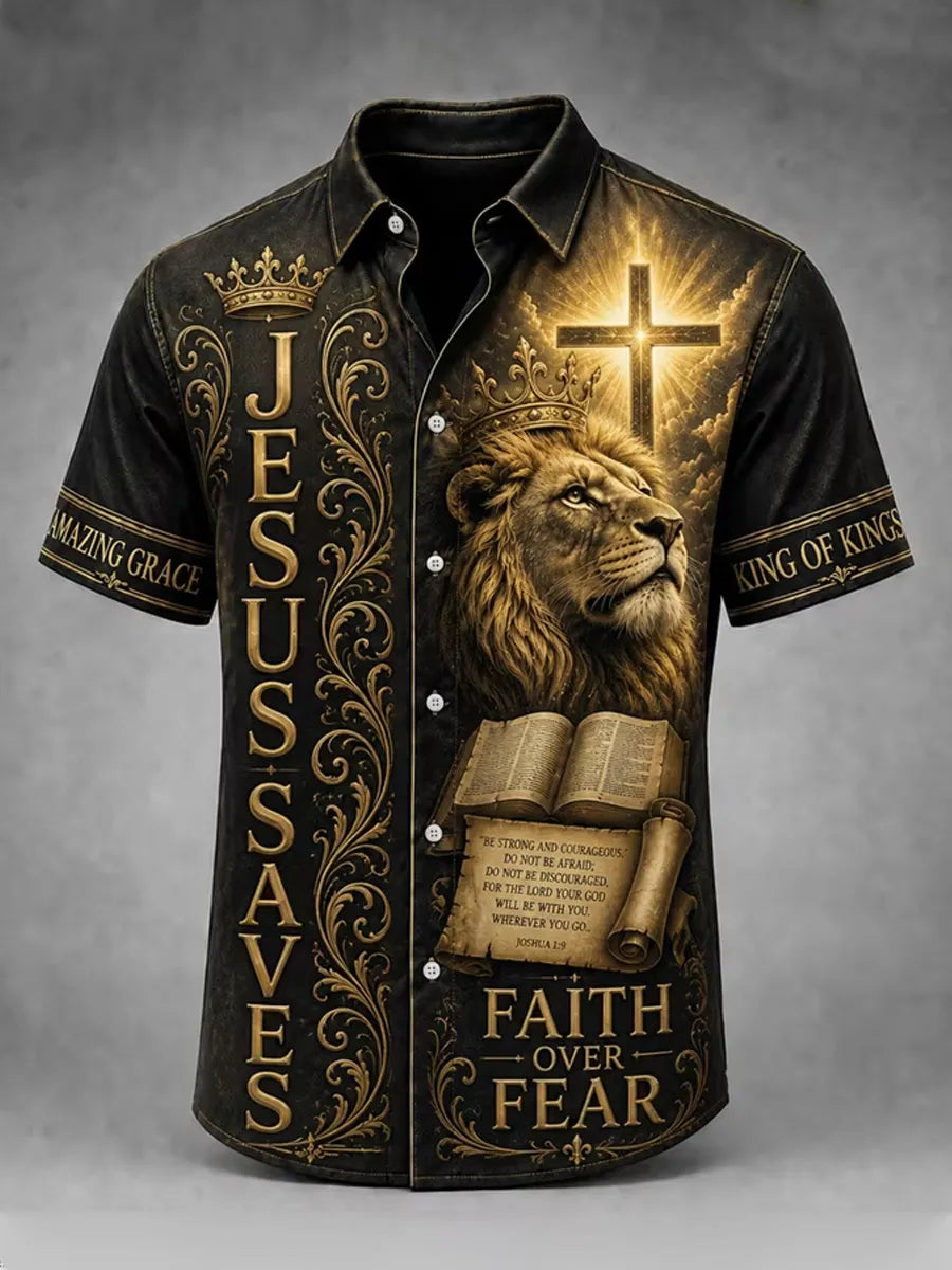 Women's Christian JESUS SAVES Cross Short Sleeve T-shirt