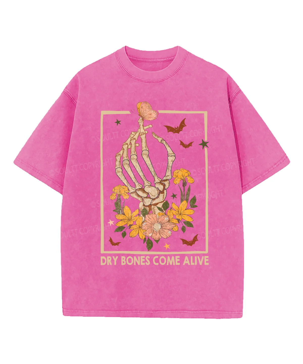 Dry Bones Come Alive Washed Christian T-shirt