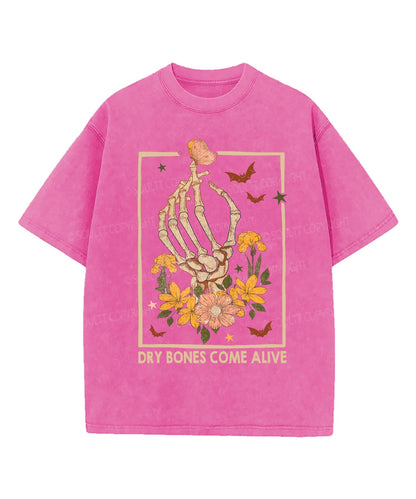 Dry Bones Come Alive Washed Christian T-shirt
