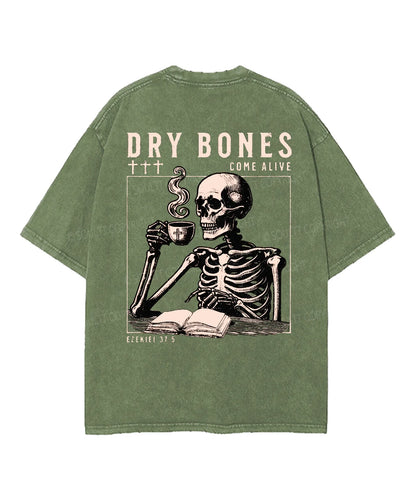 Dry Bones Double Sided Unisex Washed Christian T-shirt