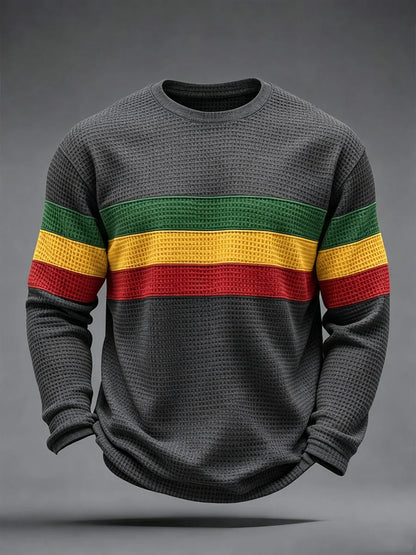 Men's Reggae Inspired  Waffle Top