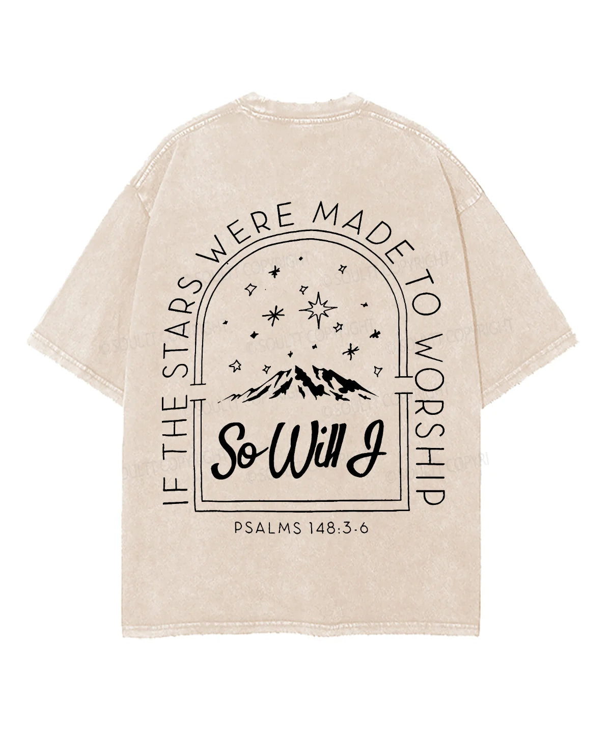 If The Stars Were Made Double Sided Unisex Washed Christian T-shirt