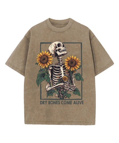 Dry Bones Come Alive Washed Christian T-shirt