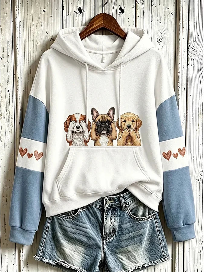 Women's  Dog  Printed Sweatshirt