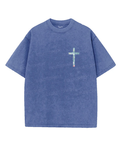 I Will Be With You Double Sided Unisex Washed Christian T-shirt