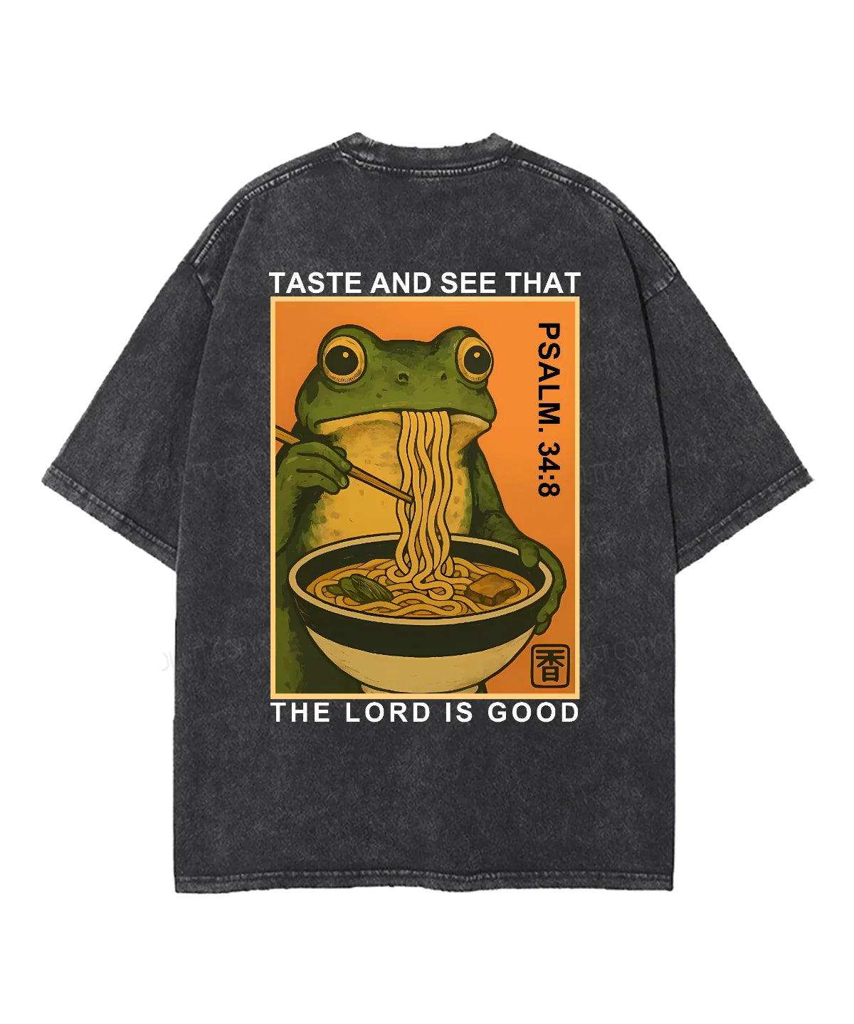 The Lord Is Good Double Sided Unisex Washed Christian T-shirt