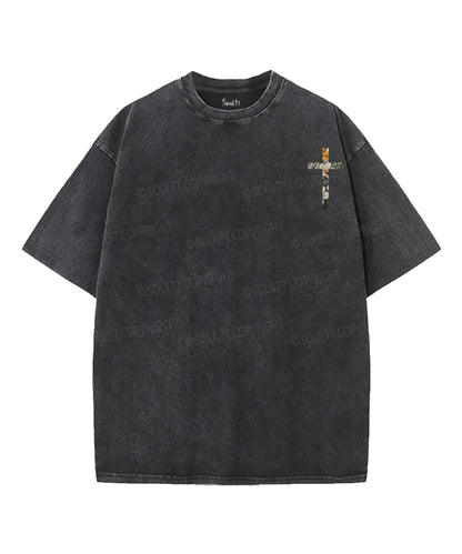 If the Stars Were Made to Worship Double Sided Unisex Washed Christian T-shirt