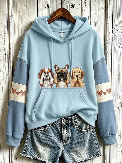 Women's  Dog  Printed Sweatshirt