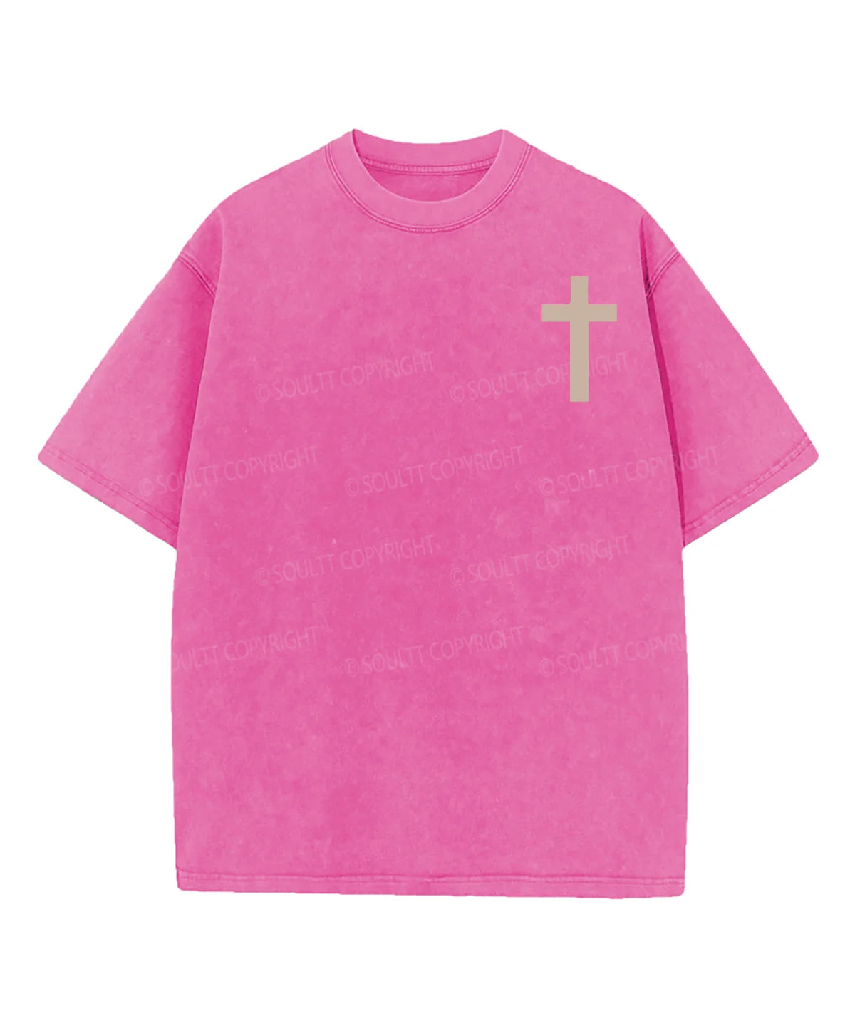 His Mercies Are New Double Sided Washed Christian T-shirt